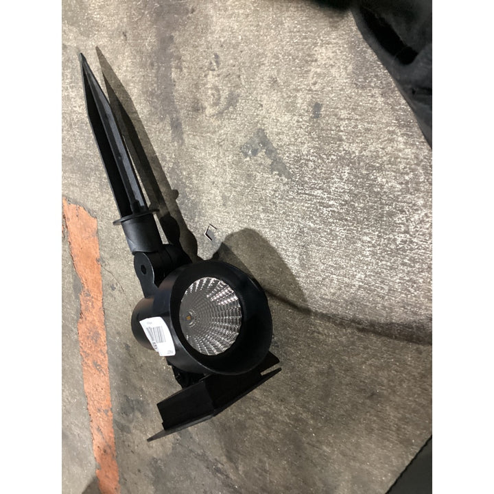Lot # 657 Black Outdoor Lighting Solar LED Spotlight - $15.00