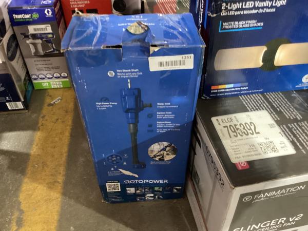 Lot # 1251 Roto power power cleaner $50