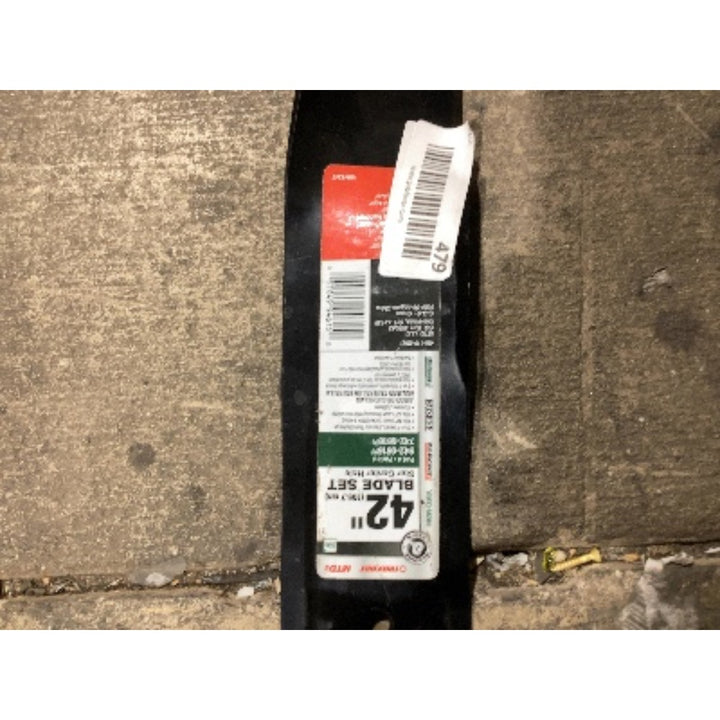 Lot # 479 Craftsman 42 Lawn Mower Blade Set $40
