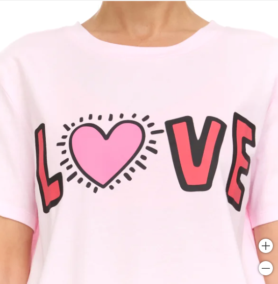 Keith Haring Ladies' Tee and Boxer Set-Small