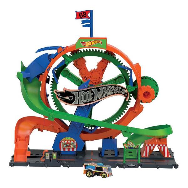 Lot # 1525 Hot Wheels City Ferris Wheel Whirl Playset $63