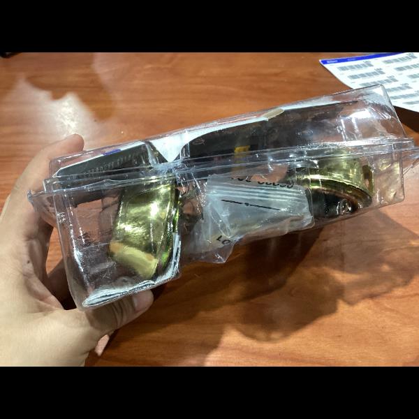 Lot # 18 Kwikset SmartKey Polished Brass Lock Set $70