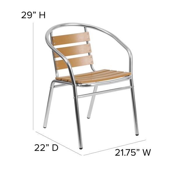 Lot # 1886 FlashFurniture Lila 4 Pk Restaurant Stack Chair$94