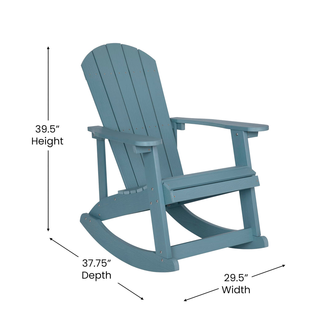 Lot # 2086 Flash Furniture Rocking Adirondack Chair $264.70