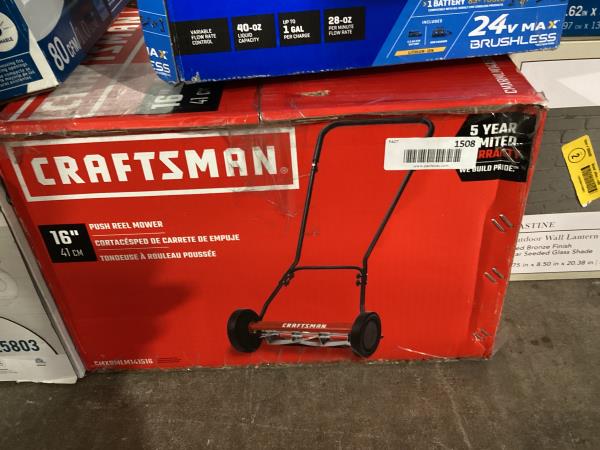 Lot # 1508 CRAFTSMAN 16-in 5 Reel Lawn Mower $139
