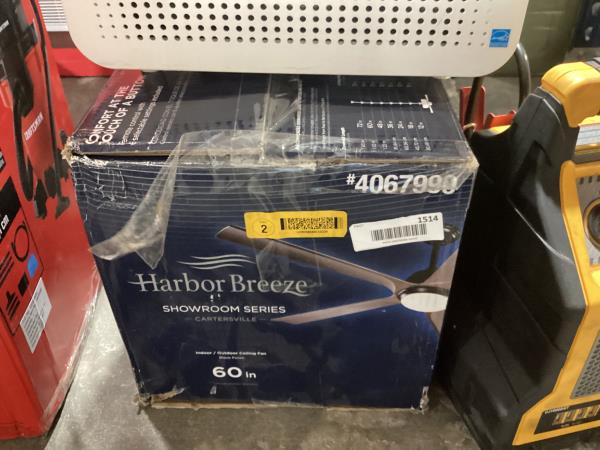Lot # 1514 Harbor Breeze Cartersville 60" Ceiling Fan $230
