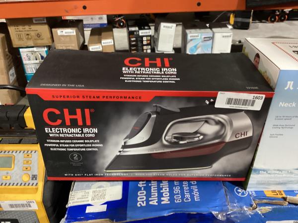 Lot # 1603 CHI Retractable Clothes Iron (13102) $126