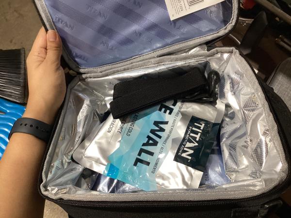 Lot # 483 titan black cooler lunch box $25
