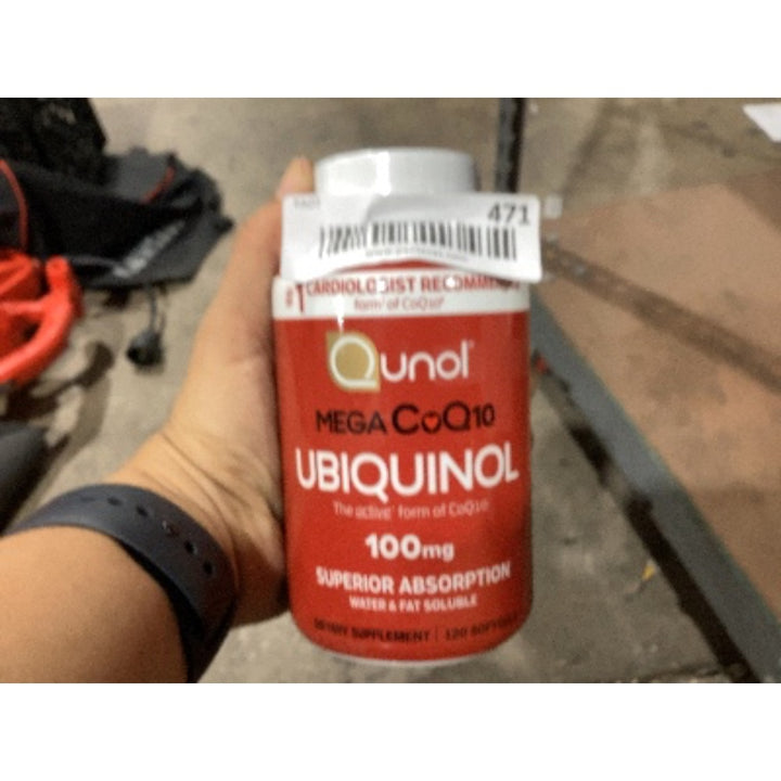 Lot # 471 Qunol Mega CoQ10 Ubiquinol 120 Softgels $39