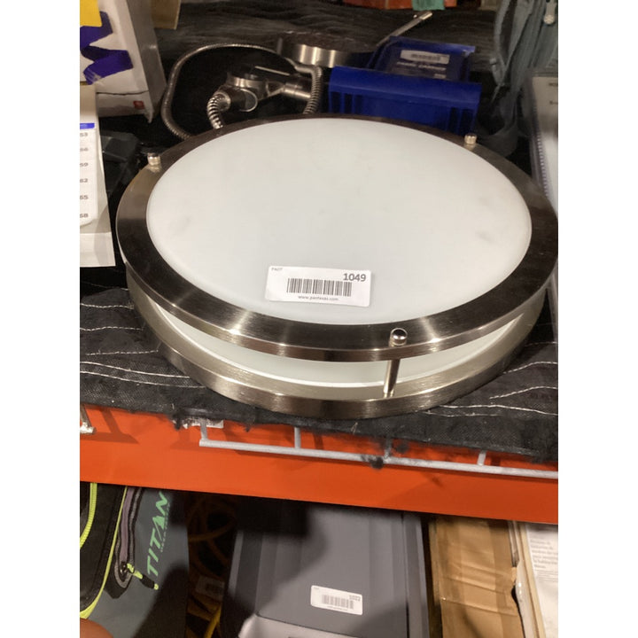 Lot # 1049 Product Title
Used Brushed Nickel Round Ceiling Light $50