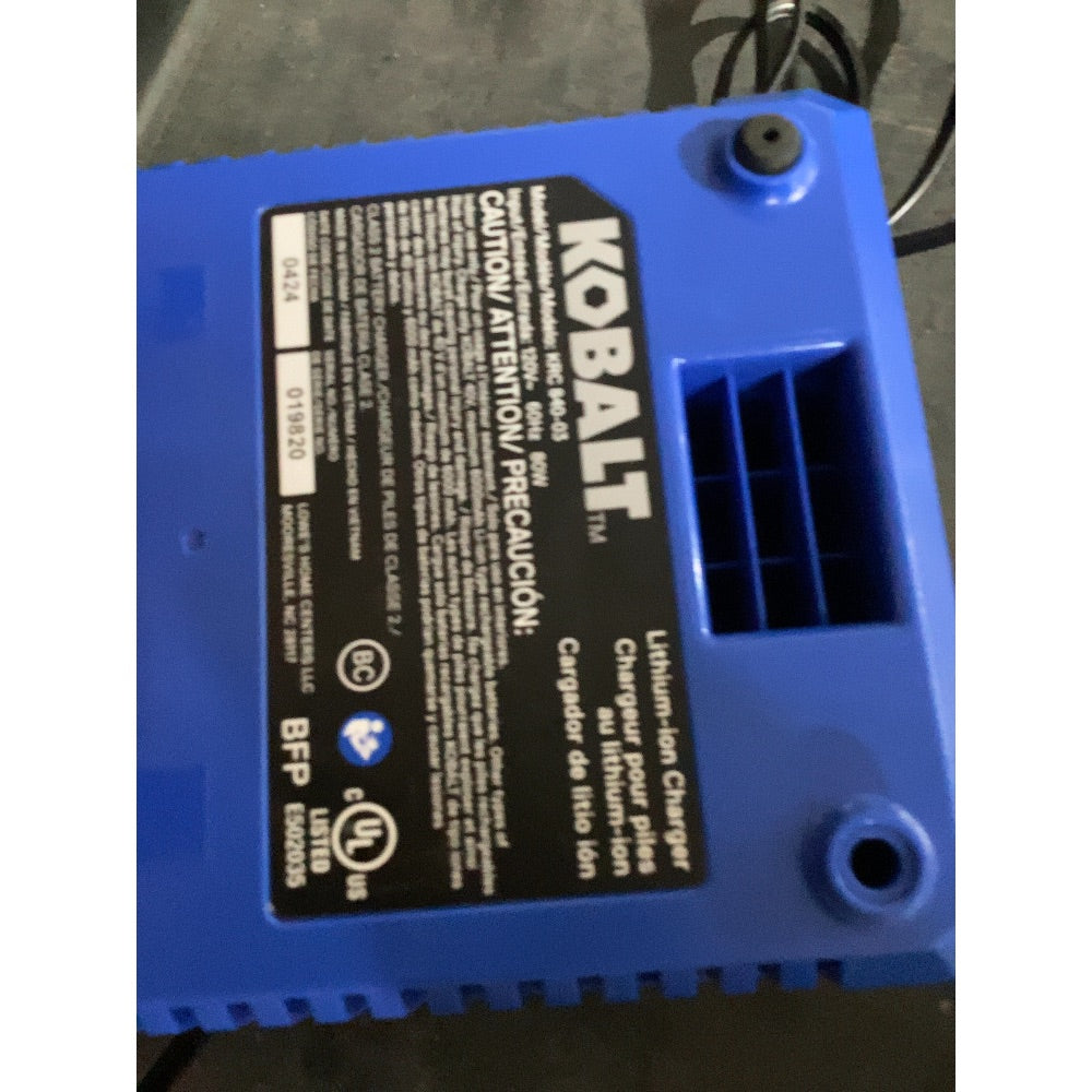 Lot # 625 Kobalt KRC 040-03 Charger $30.00
