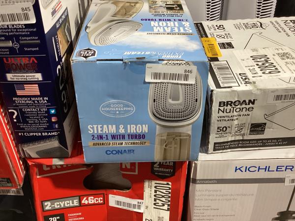 Lot # 846 Conair ExtremeSteam Handheld Steamer & Iron $58