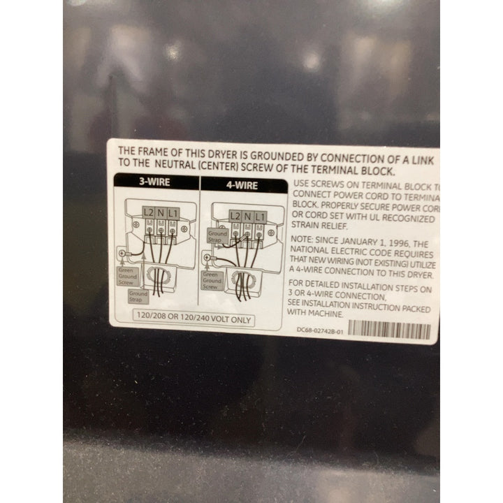 Lot # 2146 Samsung 800 Dryer $800