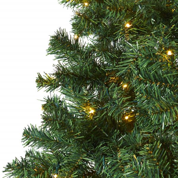 Lot # 1627 Nearly Natural 7ft. Northern Tip Pine Artificial Christmas Tree with 350 Clear LED Lights