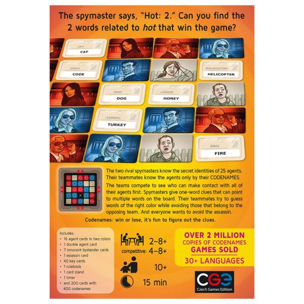 Lot # 1333 CGE Czech Games Edition Codenames Boardgame