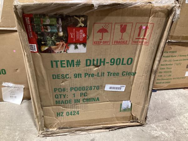 Lot # 1604 National Tree Company 10 ft. Pre-Lit Tree $699
