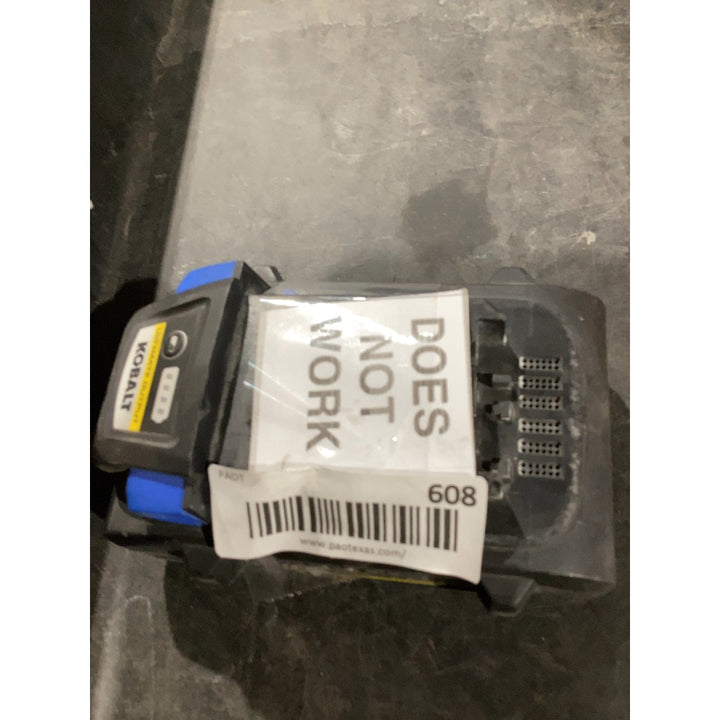 Lot # 608 Kobalt 4.0Ah Battery $15.00