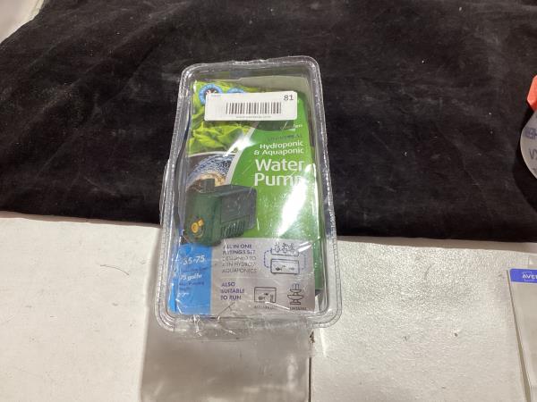 Lot # 81 Aquagarden Universal Hydroponic Water Pump