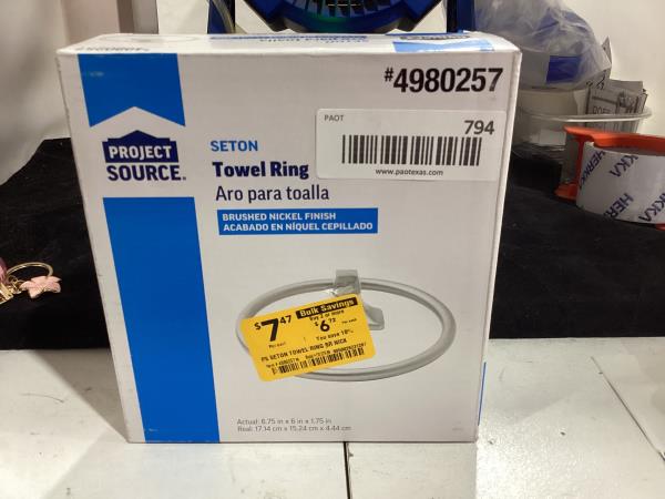 Lot # 794 Project Source Towel Ring