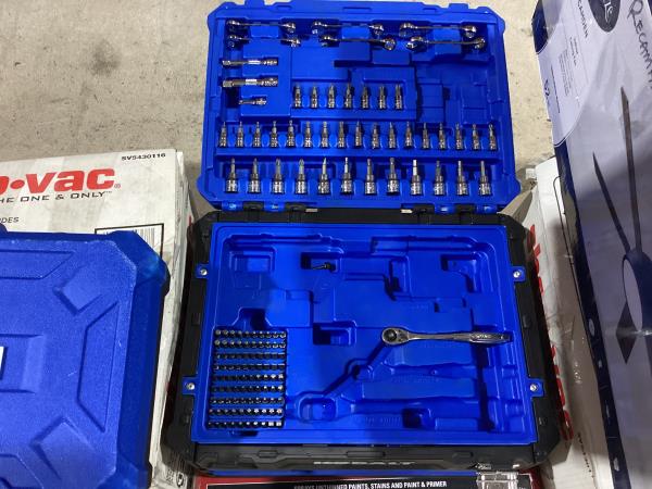 Lot # 105 Kobalt 277 Piece Tool Set with Hard Case $135