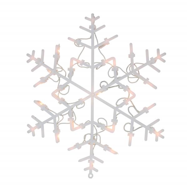 Lot # 253 Northlight 13.5" Lighted Snowflake Christmas Window Silhouette Decoration