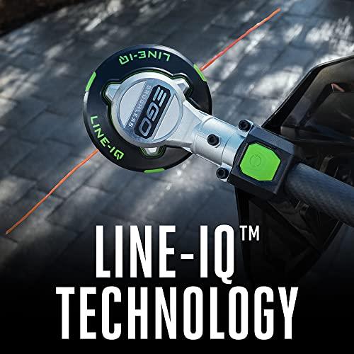 EGO POWER + POWERLOAD with LINE IQ 56-volt 16-in Telescopic Shaft Battery String Trimmer 4 Ah (Battery and Charger Included)(used)