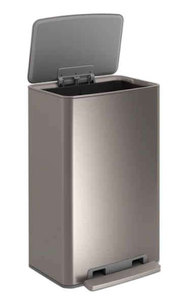 Lot # 2223 Kohler Rectangular Trash Can, Stainless Steel $95