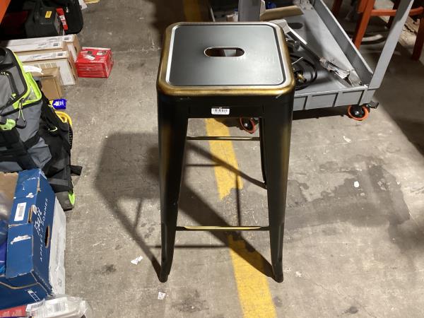 Lot # 2015 Flash Furniture Kai Commercial Grade 30" High Backless Distressed Copper Metal Indoor-Outdoor Barstool