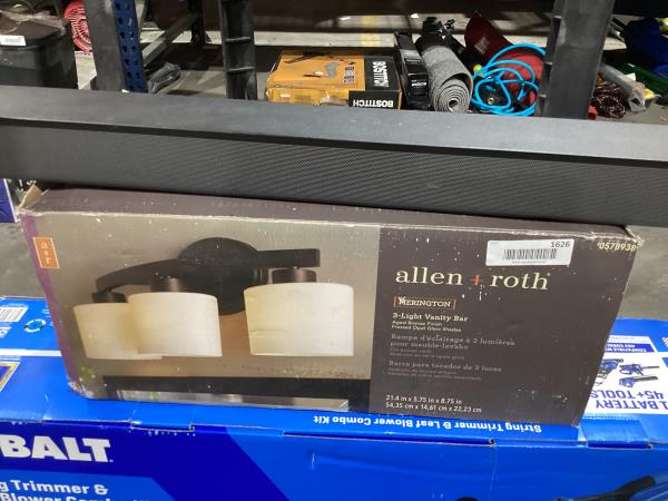 Lot # 1626 Allen + Roth 3-Light Bathroom Vanity Light $109