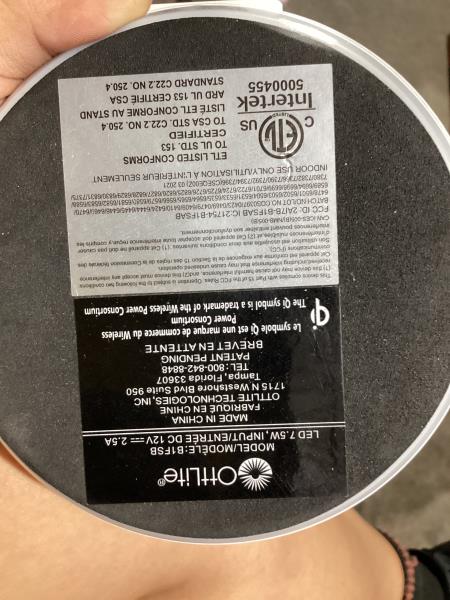 Lot # 319 OttLite LED Lamp Wireless Charging Station $43