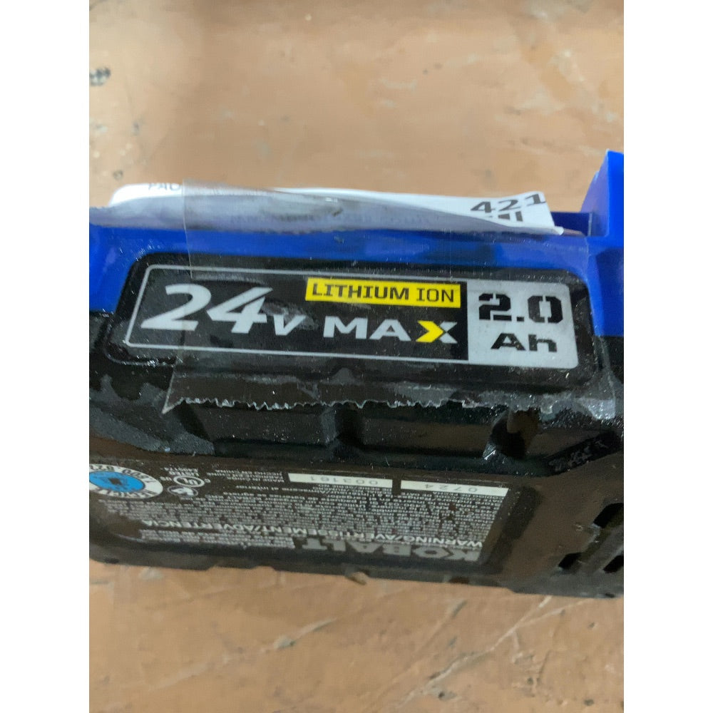 Lot # 421 KOBALT 24V MAX 2.0 Ah Battery $25.00