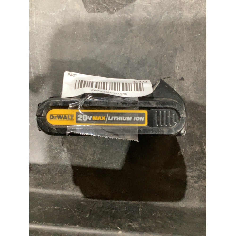 Lot # 610 DeWalt 20V MAX Battery $15.00
