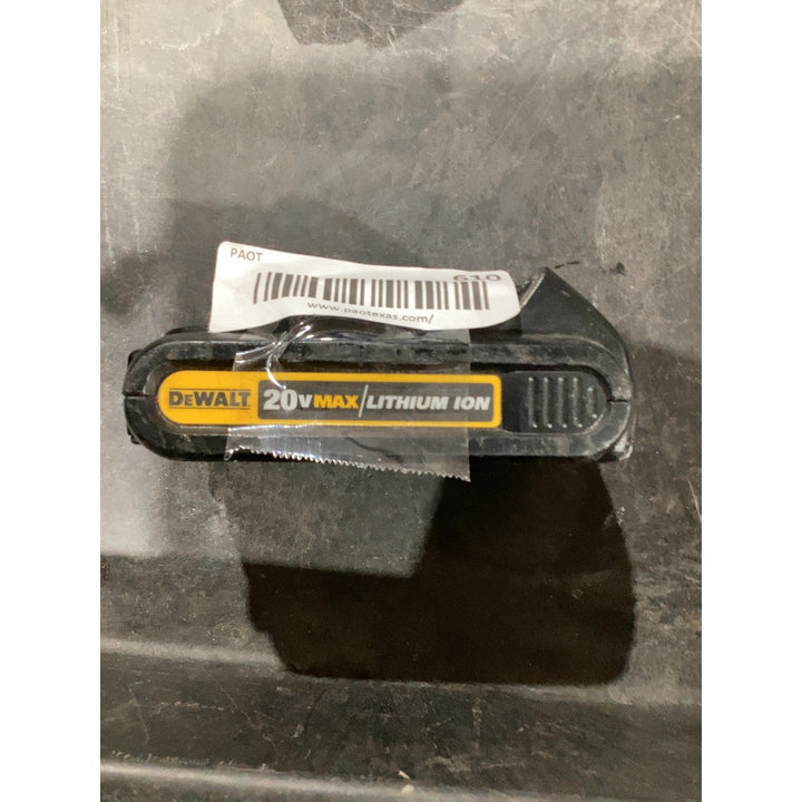 Lot # 610 DeWalt 20V MAX Battery $15.00