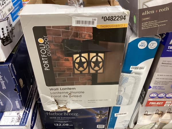 Lot # 100 Portfolio 12.5" Outdoor Wall Light $80