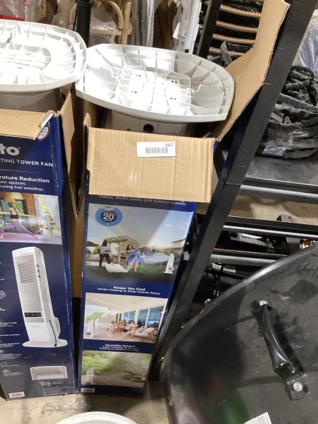 Lot # 2067 Lasko Misto Misting Tower Fan $120