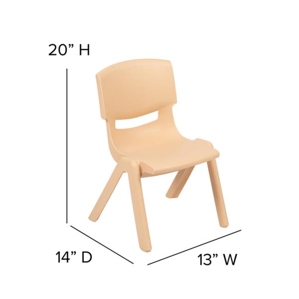 Lot # 2213 Flash Furniture Plastic Stackable School Chair $53