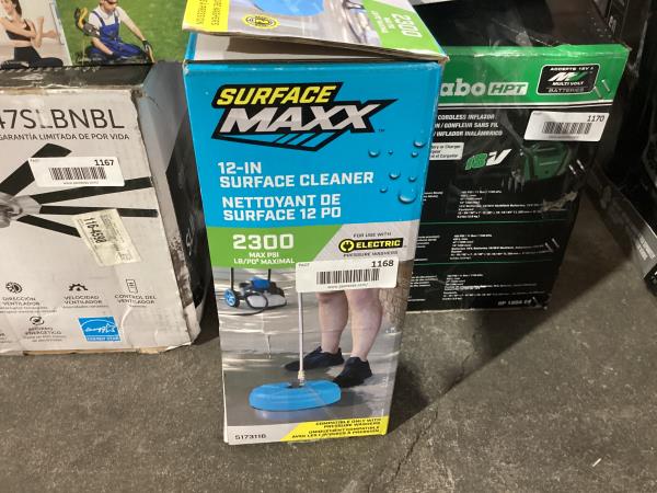 Lot # 1168 SURFACE MAXX 12" SURFACE CLEANER $44