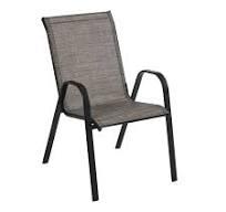Lot # 2031 Mainstays Gray Sling Chair