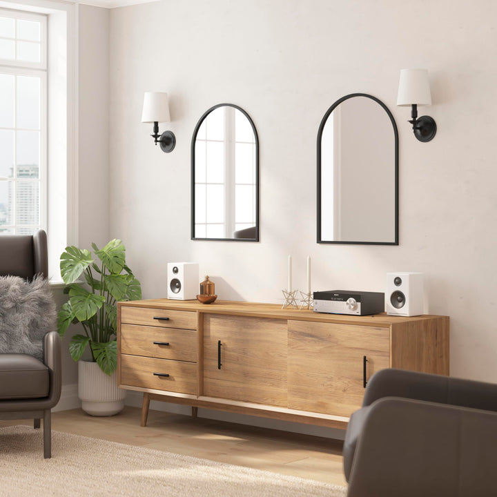 Lot # 2075 Flash Furniture UPDATED STYLE Wall-Mounted Mirror $29.32