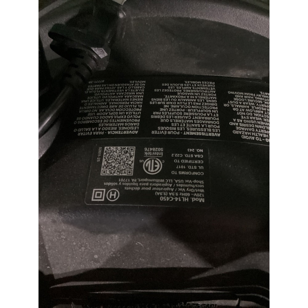 Lot # 2487 Shop-Vac Vacuum $20.00