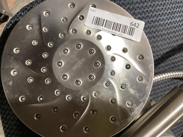 Lot # 642 MOEN Dual Shower Head System, Brushed Nickel $130