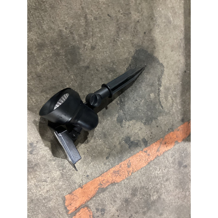 Lot # 658 Black Outdoor LED Spotlight - $20