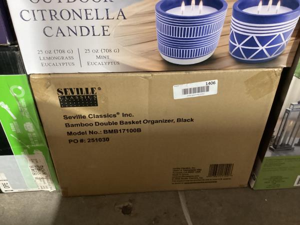 Lot # 1406 SEVILLE CLASSICS SLIDING BIN ORGANIZER $40