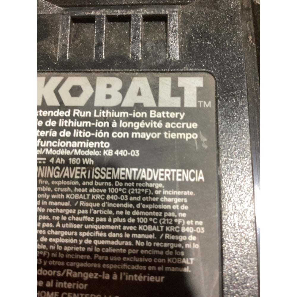 Lot # 115 Kobalt KB 440-03 Battery $25.00