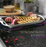 Profile 30 in. 4 Burner Element Smart Smooth Induction Touch Control Cooktop in Stainless Steel