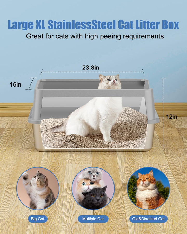 Lot # 553 KITCATY 2PACK-Grey Litter Box $119.00