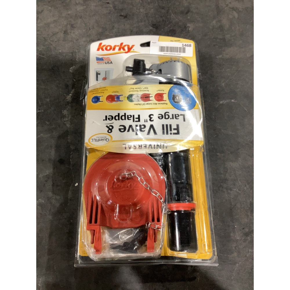Lot # 1468 Korky Fill Valve Kit $108.76