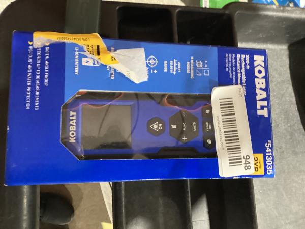 Lot # 948 Kobalt 200-FT Red Laser Distance Measurer $80