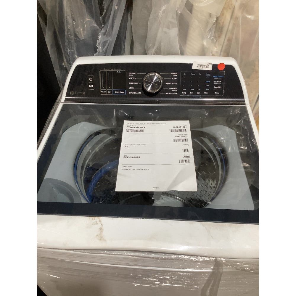 Lot # 2291 GE PTW700BSTWS Top Load Washer $899.00