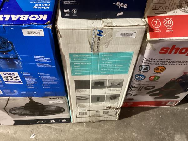 Lot # 1168 Hessaire MC18V Evaporative Cooling Fan $181